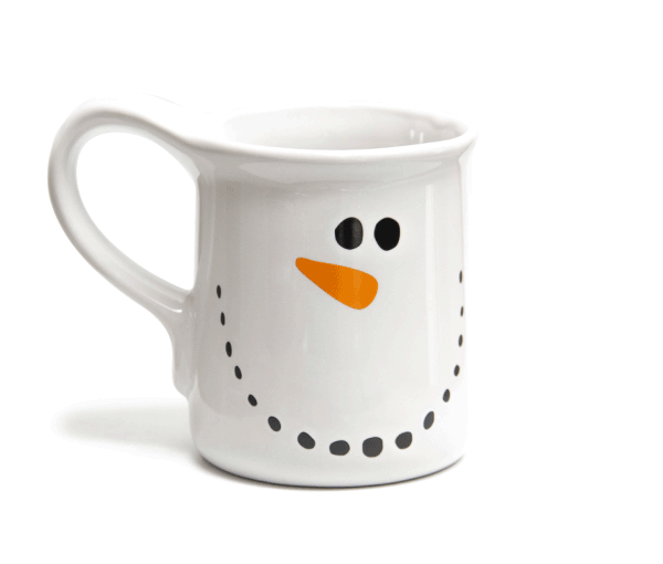 Hileyu Taza de Navidad Taza de muñeco de Nieve de Navidad Taza de cerámica de Navidad 400ml Taza de café Copa de cerámica para Vacaciones de Navidad 